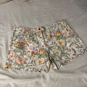 GAP Floral High Waist Women's Shorts - Multicolor